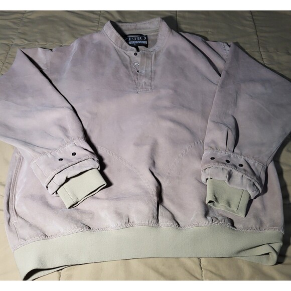 Zero Restriction Golf Outerwear Pullover Men’s Microfiber US Made Snap Windshirt - Picture 2 of 8